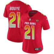 Wholesale Cheap Nike Jaguars #21 A.J. Bouye Red Women's Stitched NFL Limited AFC 2018 Pro Bowl Jersey