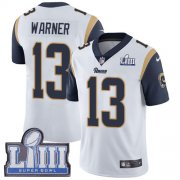 Wholesale Cheap Nike Rams #13 Kurt Warner White Super Bowl LIII Bound Youth Stitched NFL Vapor Untouchable Limited Jersey