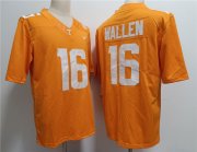 Cheap Men's Notre Tennessee Volunteers #16 Morgan Wallen Orange Stitched Jersey