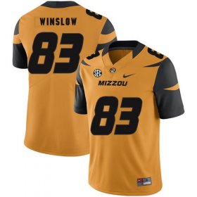Wholesale Cheap Missouri Tigers 83 Kellen Winslow Gold Nike College Football Jersey