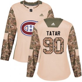 Wholesale Cheap Adidas Canadiens #90 Tomas Tatar Camo Authentic 2017 Veterans Day Women\'s Stitched NHL Jersey