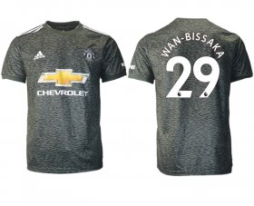 Wholesale Cheap Men 2020-2021 club Manchester United away aaa version 29 black Soccer Jerseys