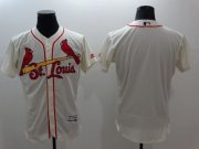 Wholesale Cheap Cardinals Blank Cream Flexbase Authentic Collection Stitched MLB Jersey