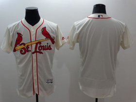 Wholesale Cheap Cardinals Blank Cream Flexbase Authentic Collection Stitched MLB Jersey
