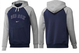 Wholesale Cheap Boston Red Sox Pullover Hoodie Dark Blue & Grey