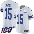 Wholesale Cheap Nike Cowboys #15 Devin Smith White Men's Stitched With Established In 1960 Patch NFL 100th Season Vapor Untouchable Limited Jersey