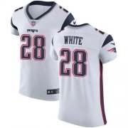 Wholesale Cheap Nike Patriots #28 James White White Men's Stitched NFL Vapor Untouchable Elite Jersey