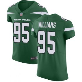Wholesale Cheap Nike Jets #95 Quinnen Williams Green Team Color Men\'s Stitched NFL Vapor Untouchable Elite Jersey
