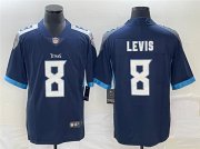 Wholesale Cheap Men's Tennessee Titans #8 Will Levis Navy Vapor Untouchable Stitched Jersey