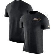 Wholesale Cheap New Orleans Saints Nike On-Field Coaches UV Performance T-Shirt Black