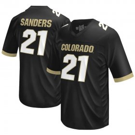 Cheap Men\'s Colorado Buffaloes Shilo Sanders #21 Black Football Jersey