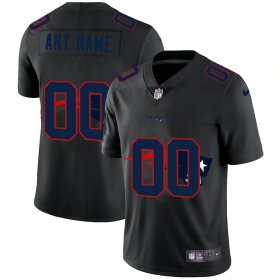 Wholesale Cheap New England Patriots Custom Men\'s Nike Team Logo Dual Overlap Limited NFL Jersey Black