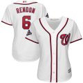 Wholesale Cheap Washington Nationals #6 Anthony Rendon Majestic Women's 2019 World Series Champions Home Cool Base Patch Player Jersey White