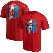 Wholesale Cheap St. Louis Cardinals #4 Yadier Molina Majestic 2019 Spring Training Big & Tall Name & Number T-Shirt Red