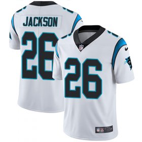 Wholesale Cheap Nike Panthers #26 Donte Jackson White Men\'s Stitched NFL Vapor Untouchable Limited Jersey