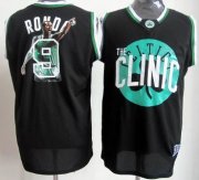 Wholesale Cheap Boston Celtics #9 Rajon Rondo Black Notorious Fashion Jersey