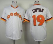 Wholesale Cheap Padres #19 Tony Gwynn White 1984 Turn Back The Clock Stitched MLB Jersey