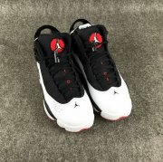 Wholesale Cheap Womens Air Jordan 6 Rings Shoes Black/white-red
