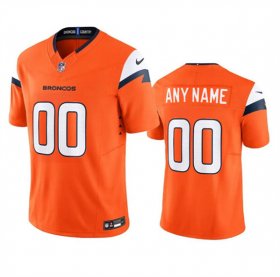 Cheap Men\'s Denver Broncos Active Player Custom Orange 2024 F.U.S.E. Vapor Limited Football Stitched Jersey
