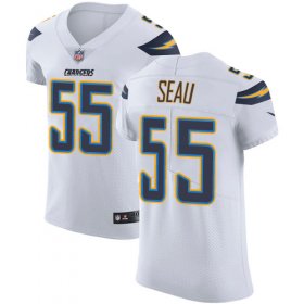 Wholesale Cheap Nike Chargers #55 Junior Seau White Men\'s Stitched NFL Vapor Untouchable Elite Jersey