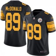 Wholesale Cheap Men's Nike Pittsburgh Steelers #89 Vance McDonald Limited Black Rush Vapor Untouchable NFL Jersey