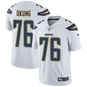 Wholesale Cheap Nike Chargers #76 Russell Okung White Men's Stitched NFL Vapor Untouchable Limited Jersey