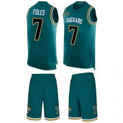 Wholesale Cheap Nike Jaguars #7 Nick Foles Teal Green Alternate Men's Stitched NFL Limited Tank Top Suit Jersey