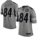 Wholesale Cheap Nike Steelers #84 Antonio Brown Gray Men's Stitched NFL Limited Gridiron Gray Jersey