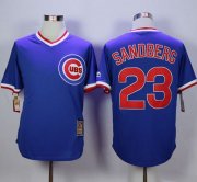 Wholesale Cheap Cubs #23 Ryne Sandberg Blue Cooperstown Stitched MLB Jersey