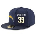Wholesale Cheap San Diego Chargers #39 Danny Woodhead Snapback Cap NFL Player Navy Blue with White Number Stitched Hat