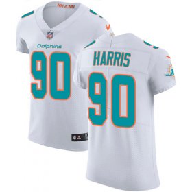 Wholesale Cheap Nike Dolphins #90 Charles Harris White Men\'s Stitched NFL Vapor Untouchable Elite Jersey
