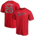 Wholesale Cheap American League #28 J.D. Martinez Majestic 2019 MLB All-Star Game Name & Number T-Shirt - Red