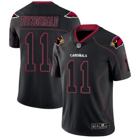 Wholesale Cheap Nike Cardinals #11 Larry Fitzgerald Lights Out Black Men\'s Stitched NFL Limited Rush Jersey