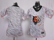 Wholesale Cheap Nike Bengals Blank Zebra Women's Stitched NFL Elite Jersey