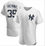 Wholesale Men's New York Yankees #39 Jose Trevino White Stitched MLB Flex Base Nike Jersey