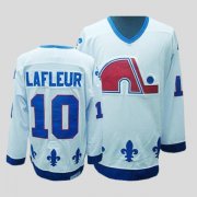 Wholesale Cheap Nordiques #10 Guy Lafleur Stitched CCM Throwback White NHL Jersey
