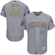 Wholesale Cheap Cubs #44 Anthony Rizzo Grey Flexbase Authentic 2017 Gold Program Stitched MLB Jersey