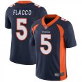 Wholesale Cheap Nike Broncos #5 Joe Flacco Navy Blue Alternate Men's Stitched NFL Vapor Untouchable Limited Jersey
