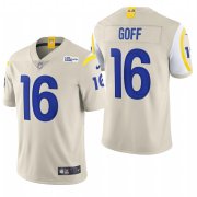 Wholesale Cheap Los Angeles Rams #16 Jared Goff Men's Nike Bone 2020 Vapor Untouchable Limited NFL Jersey
