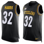 Wholesale Cheap Nike Steelers #32 Franco Harris Black Team Color Men's Stitched NFL Limited Tank Top Jersey