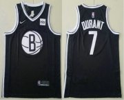Wholesale Cheap Men's Brooklyn Nets #7 Kevin Durant Black 2019 NEW Nike Swingman Stitched NBA Jersey With The Sponsor Logo