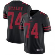 Wholesale Cheap Nike 49ers #74 Joe Staley Black Alternate Men's Stitched NFL Vapor Untouchable Limited Jersey