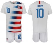Wholesale Cheap USA #10 Lloyd Home Soccer Country Jersey