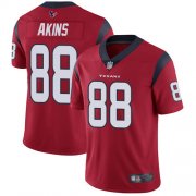 Wholesale Cheap Nike Texans #88 Jordan Akins Red Alternate Men's Stitched NFL Vapor Untouchable Limited Jersey