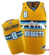 Wholesale Cheap Denver Nuggets #8 Danilo Gallinari Yellow Swingman Jersey