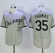 Wholesale Cheap White Sox #35 Frank Thomas Grey Flexbase Authentic Collection Stitched MLB Jersey