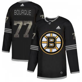 Wholesale Cheap Adidas Bruins #77 Ray Bourque Black Authentic Classic Stitched NHL Jersey