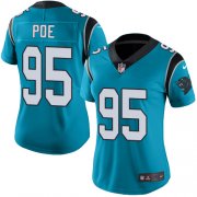 Wholesale Cheap Nike Panthers #95 Dontari Poe Blue Alternate Women's Stitched NFL Vapor Untouchable Limited Jersey