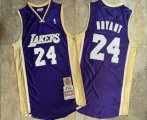 Wholesale Cheap Men's Los Angeles Lakers #24 Kobe Bryant Purple 2020 Hall of Fame Hardwood Classics Soul Throwback Jersey