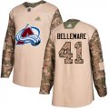 Wholesale Cheap Adidas Avalanche #41 Pierre-Edouard Bellemare Camo Authentic 2017 Veterans Day Stitched Youth NHL Jersey